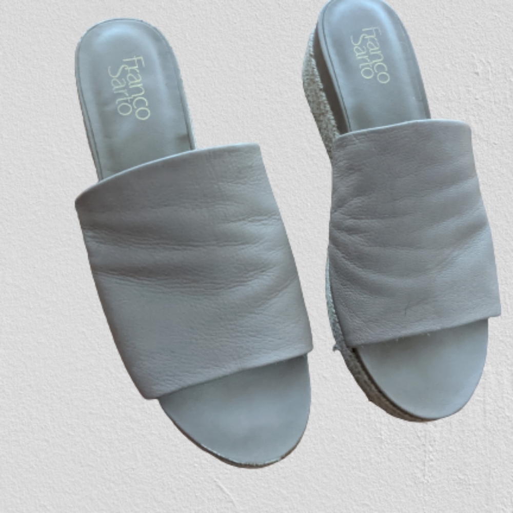 Franco Sarto Espadrille Wedge Sandal, Taupe